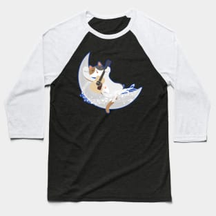 The Cat Rocker - Acoustic Cat Baseball T-Shirt